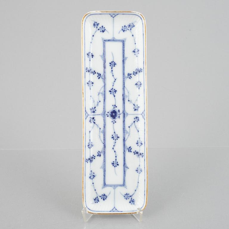 A 'Blue Fluted Plain' porcelain desk tray, Royal Copenhagen, model 419, 1893-1900.