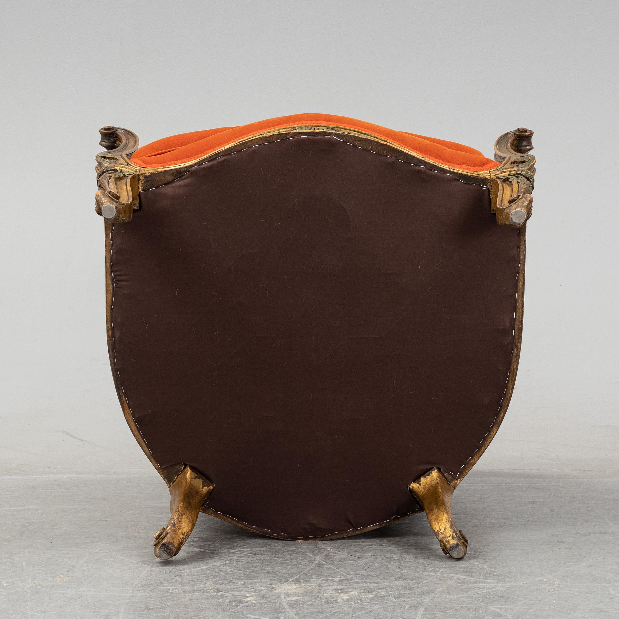 An early 20th century armchair, possibly France.