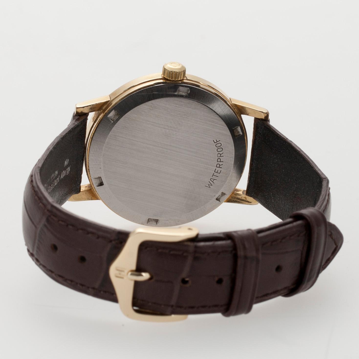 ARMBANDSUR, herr, Omega 1950-60-tal, delvis förgylld.