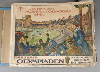 MEMORABILIA, 5 delar, Olympiska Spelen, 1912, 1936, 1952 mm.