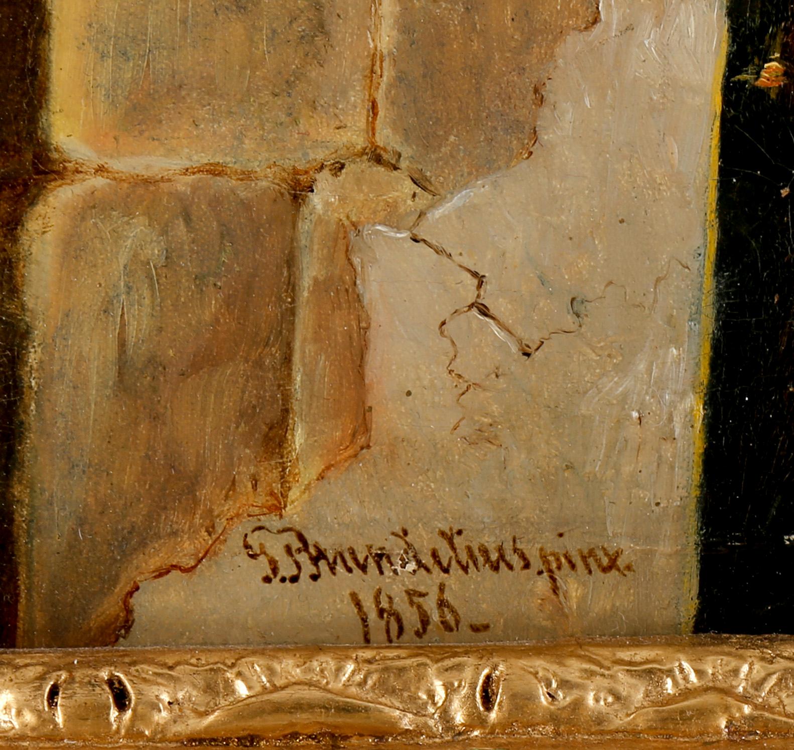 GUSTAF BRANDELIUS, olja på duk, signerad och daterad 1856.