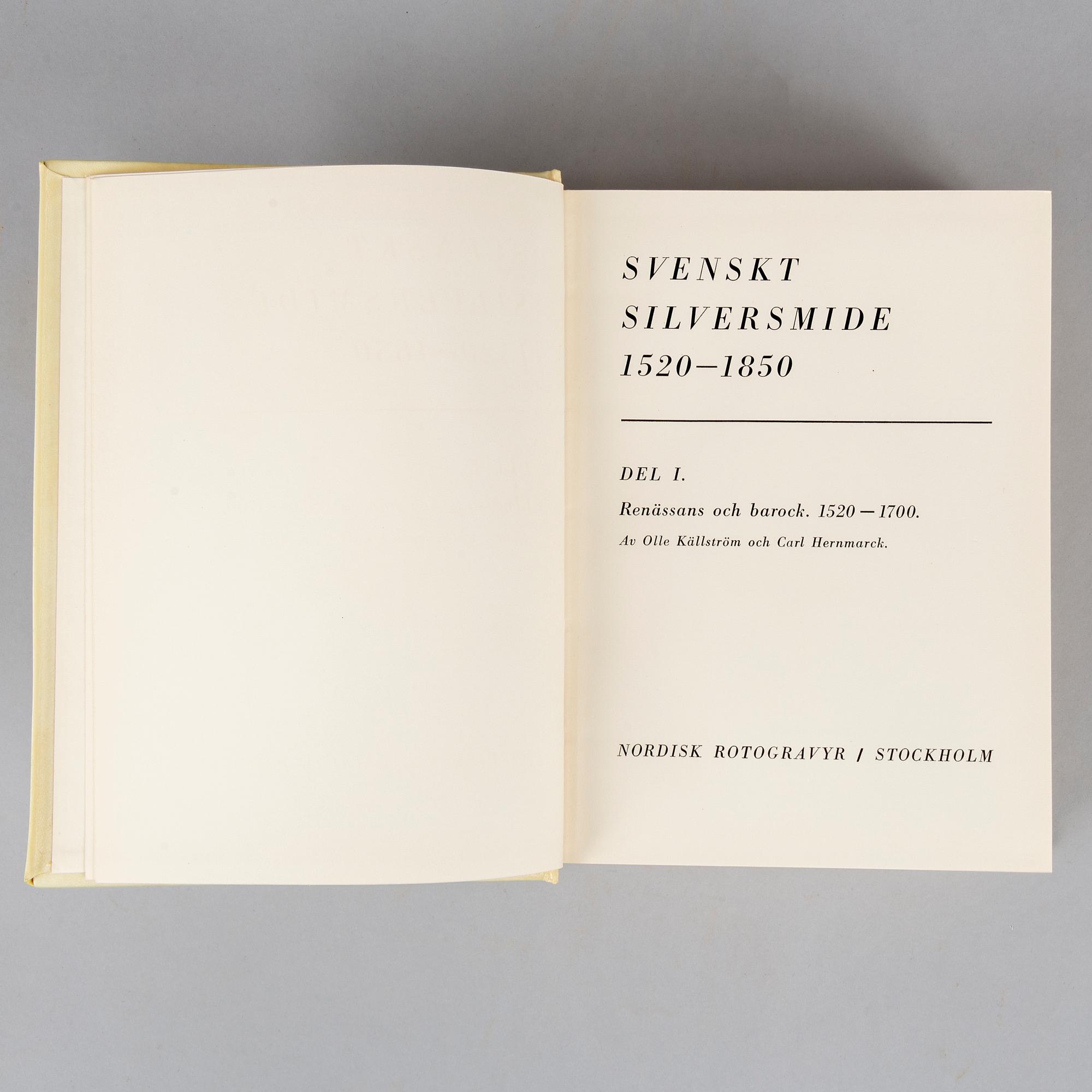 Välbundna standardverk om silver (5 vol).