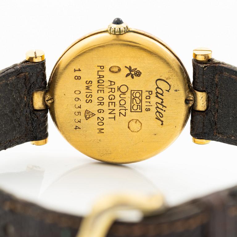 must de Cartier, Vendôme, wristwatch, 24 mm.