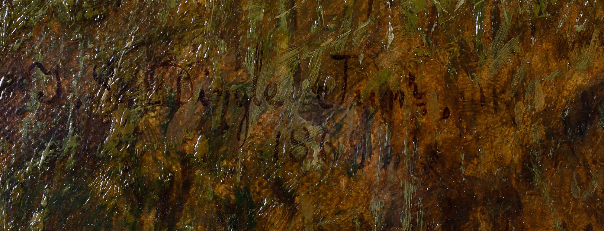 THOMAS DINGLE JUNIOR, olja på duk, signerad och daterad 1869.