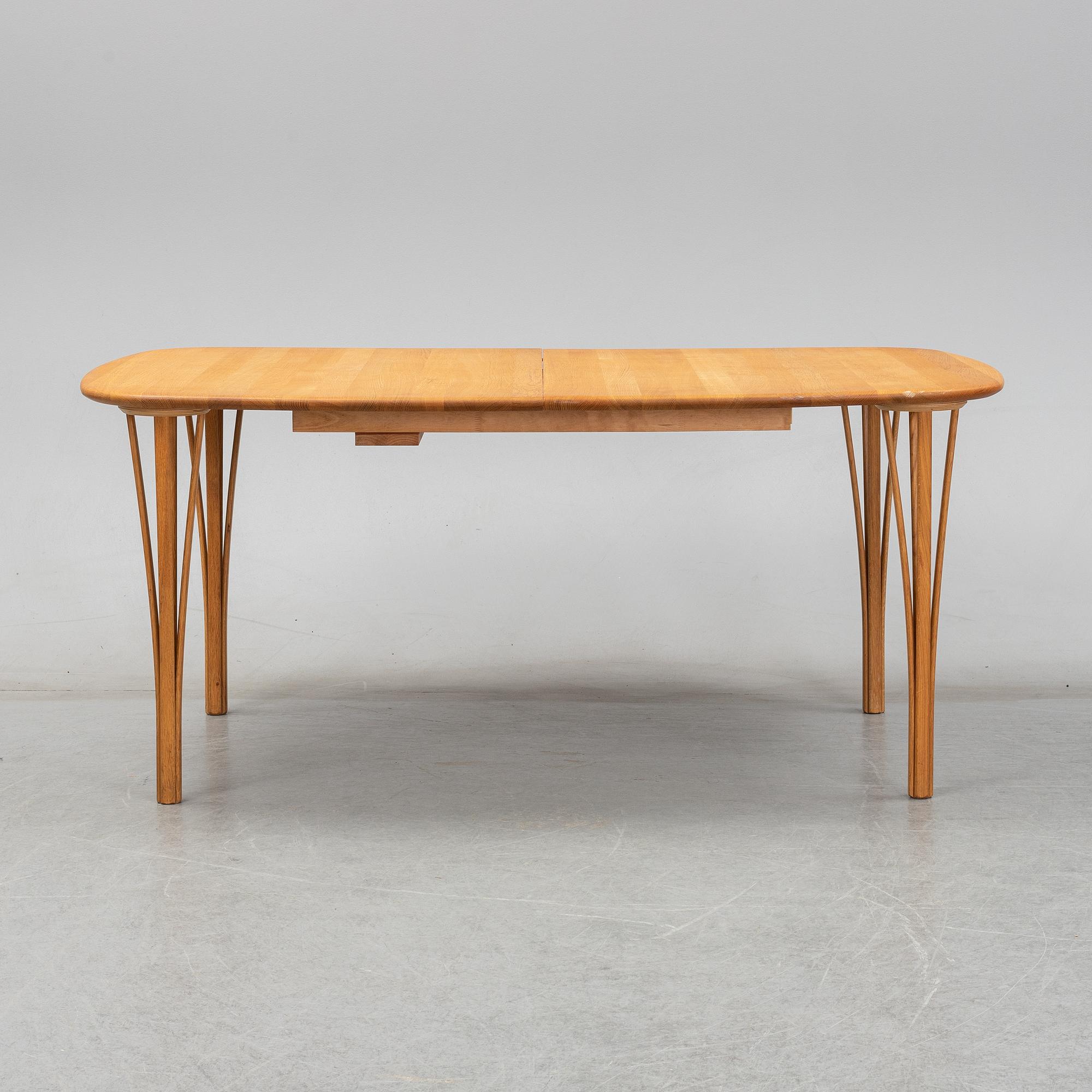 An oak 'Timeless' dining table, Haslev, Denmark.