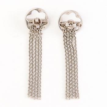 Montblanc necklace and earrings "Star collection" in silver.