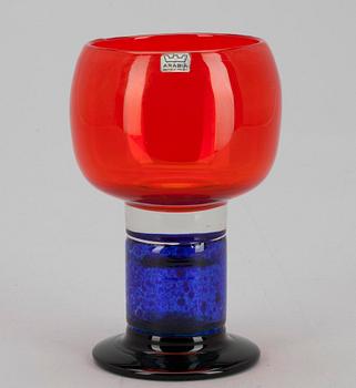 POKAL, glas, signerad Kaj Franck, Nuutajärvi Notsjö, 1970-tal.