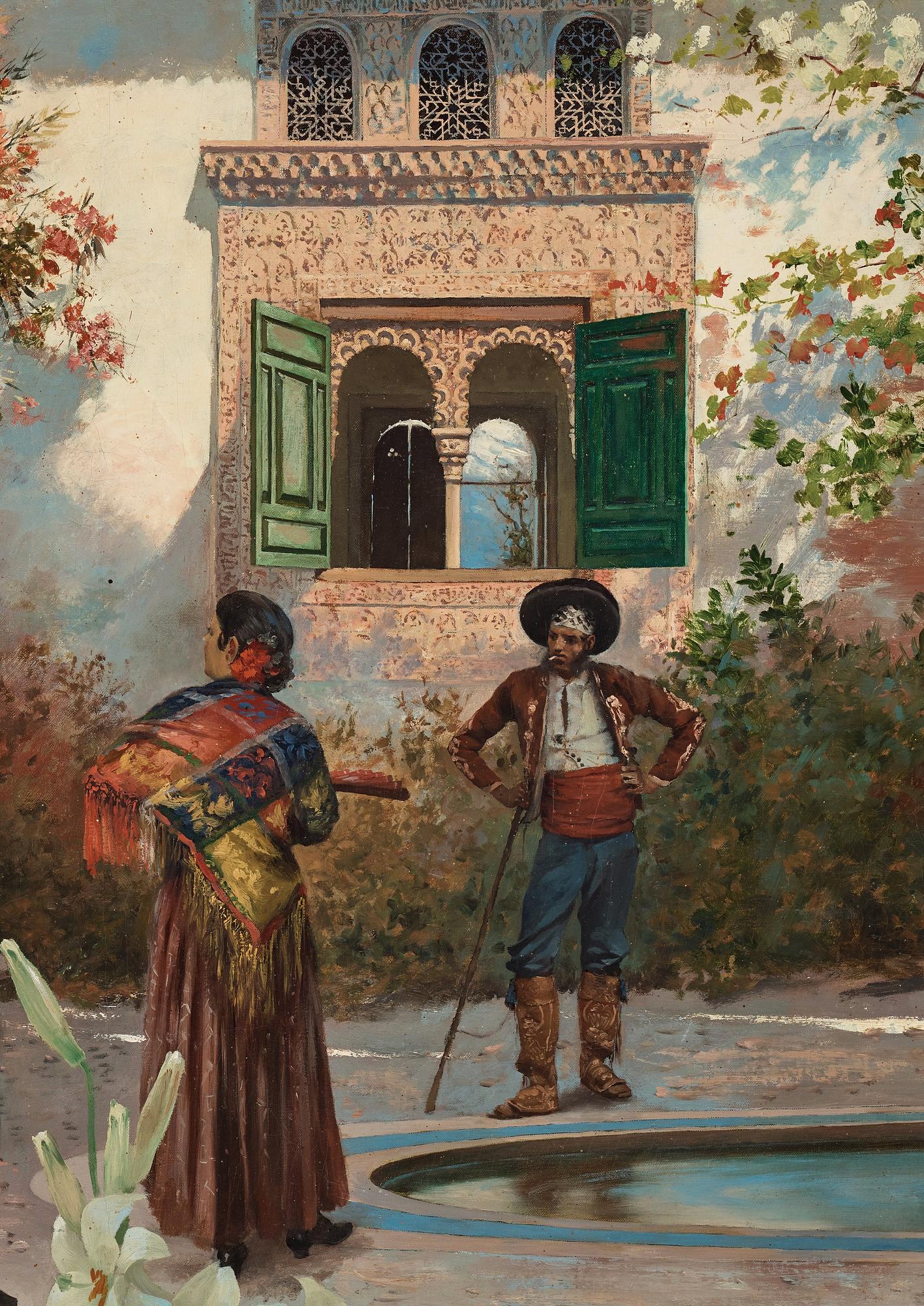 Hugo Birger, "Dansrepetition under Carnavaletid i Granada".