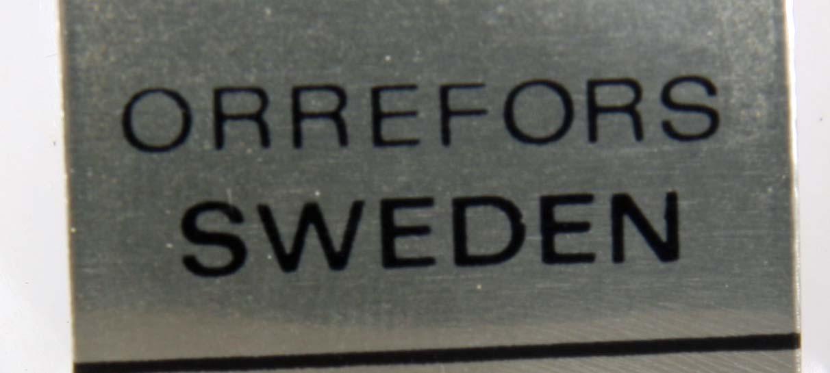 BORDSLAMPOR, 2 st, glas, Orrefors.