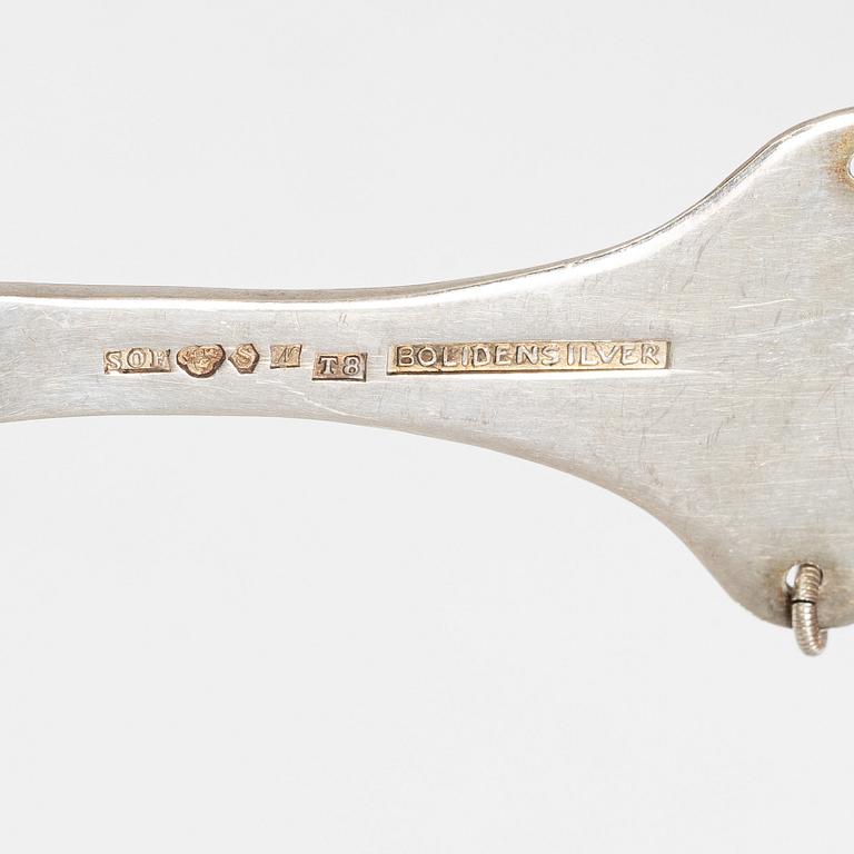 Cutlery, 62 pcs, silver, Sweden, including Bolidensilver, Sven O Falk, Nederkalix 1945.