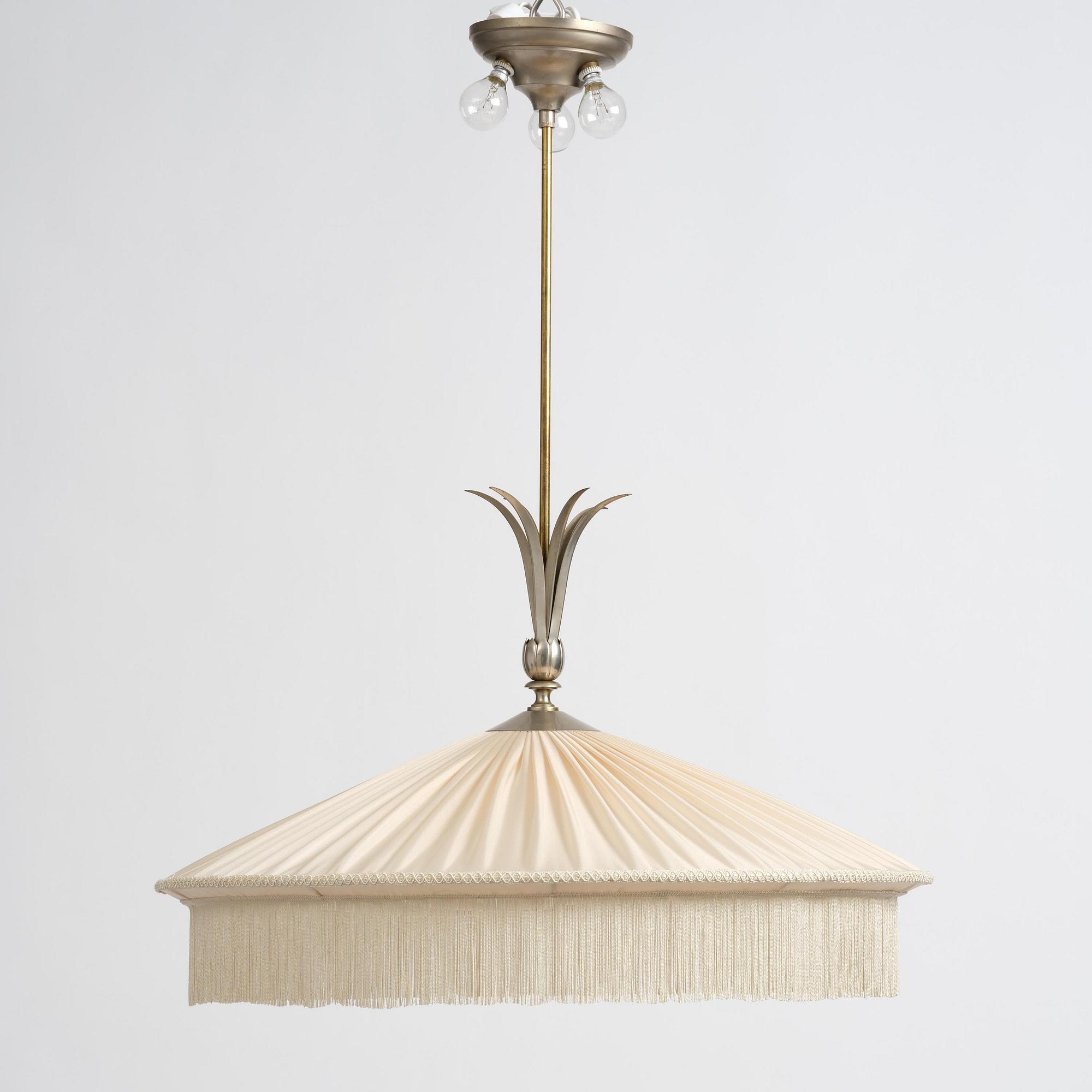 Harald Notini, a Swedish Grace ceiling lamp model "6312", Arvid Böhlmarks Lampfabrik, Stockholm, 1920s-30s.