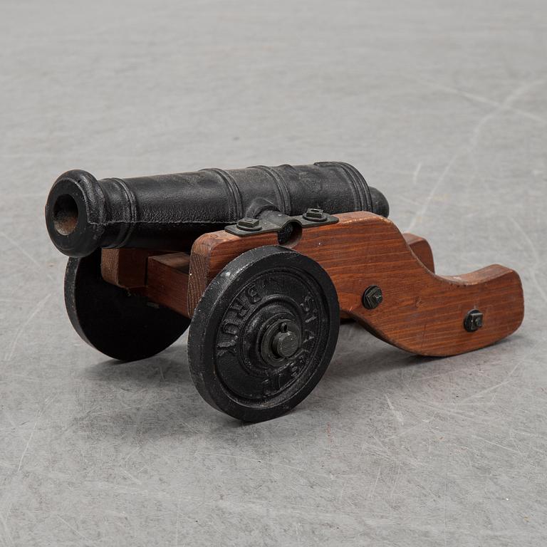 Two Swedish cast iron cannons, Stafsjö bruk, second half of the 20th century.