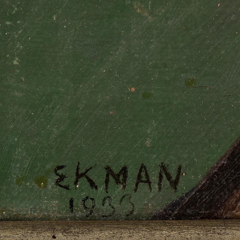 BIRGER EKMAN, oil on canvas, signed Ekman.