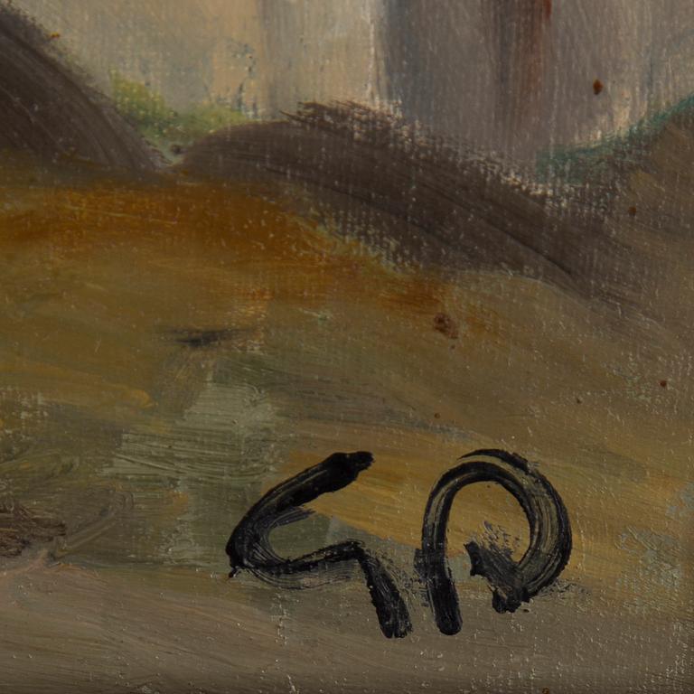 GEORG PAULI, olja på duk, monogramsignerad.