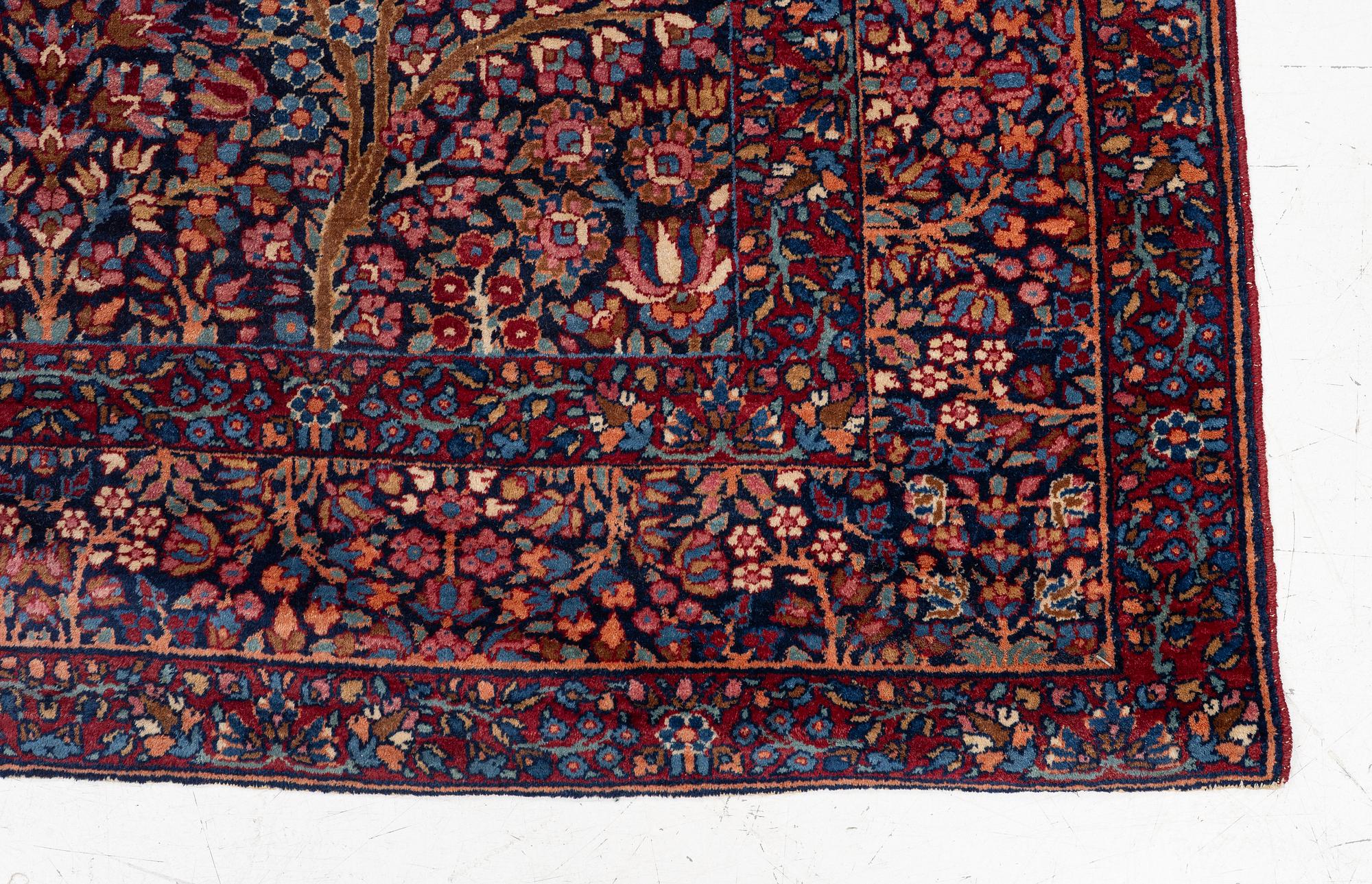 A semi-antique Yesd, south Yesd, c. 206 x 136 cm.