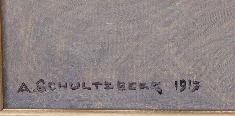 ANSHELM SCHULTZBERG, olja på duk, signerad och daterad 1917.
