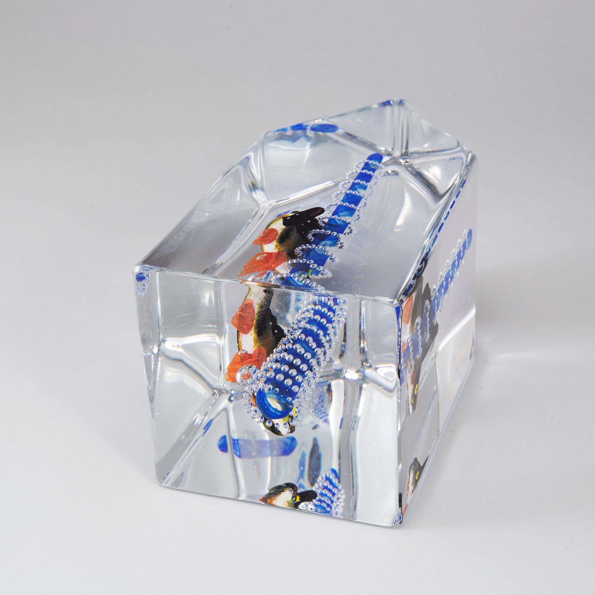 KJELL ENGMAN, glasskulptur, Kosta Boda, signerad nr 7/20.