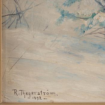 Robert Thegerström, A winter landscape.