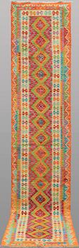 A RUNNER, Kilim, ca 384 x 85 cm.