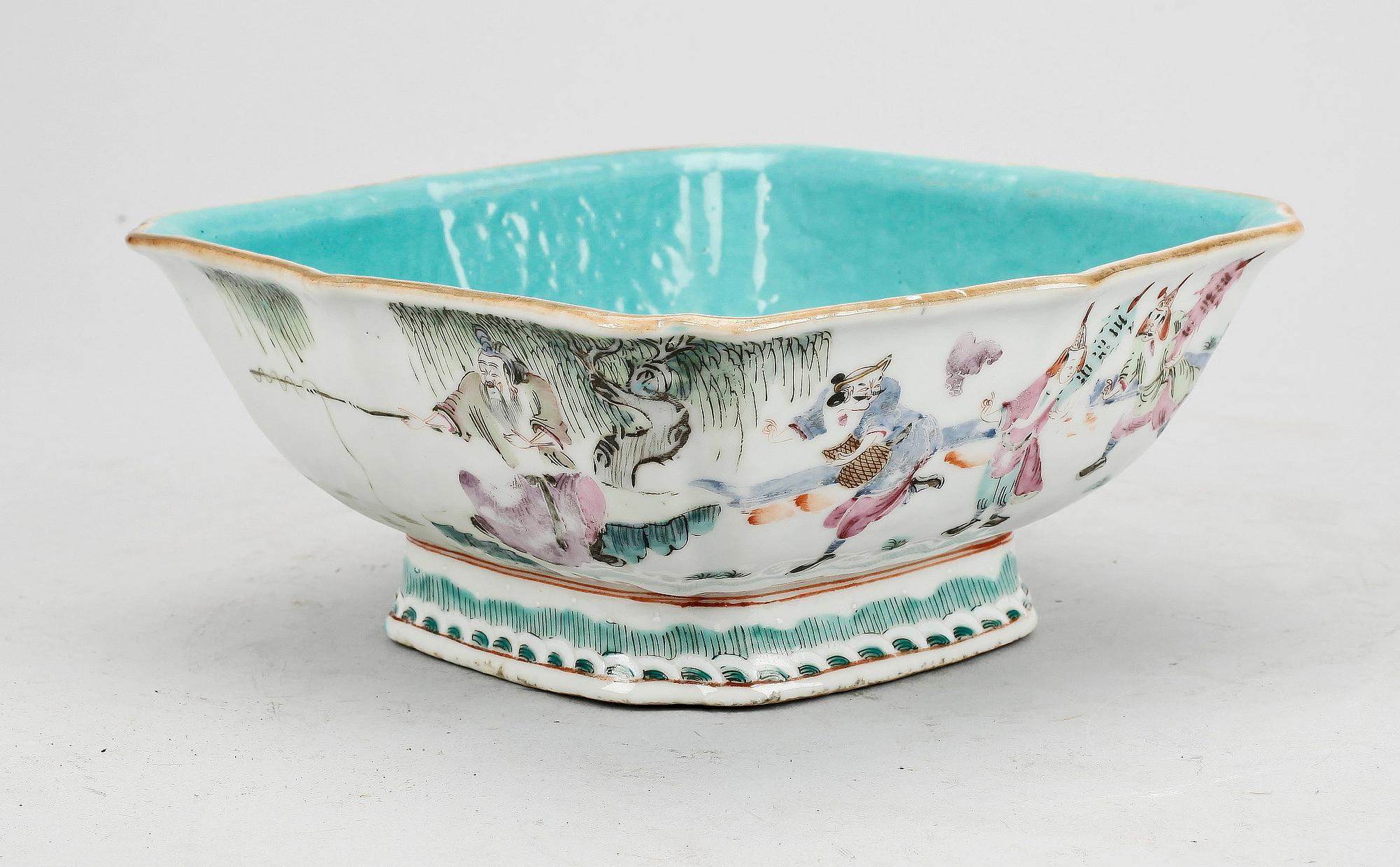SKÅL, porslin, Kina 1800/1900-tal.