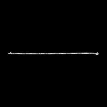ARMBAND, prinsesslipade diamanter, tot. ca 3,5 ct.