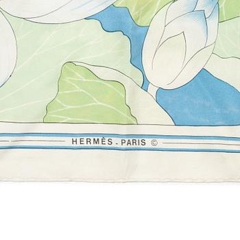 Hermès, two scarves "Brides de Gala" and "Fleurs de Lotus".