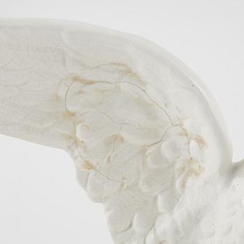 Dekorelement till kakelugn, flintgods, 1900-talets första hälft.