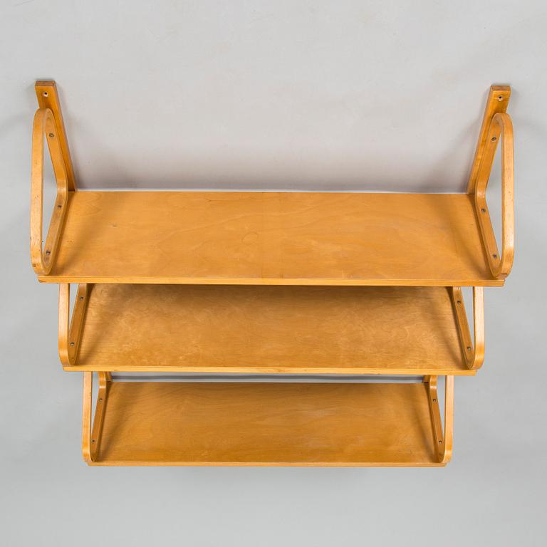 Alvar Aalto, Two mid-20th century wall shelves for O.Y. Huonekalu- ja Rakennustyötehdas A.B, Finland.