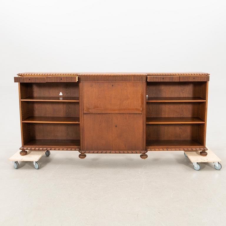 Bookcase with bar cabinet 1940s.