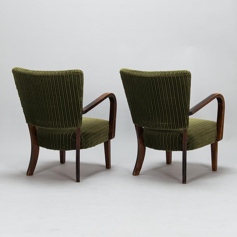 Ilmari Tapiovaara, a pair of 1940s '248' armchairs for Asko.