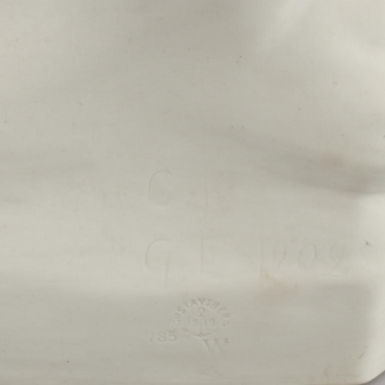 SKULPTUR, parian, Gustafsberg, 1919.