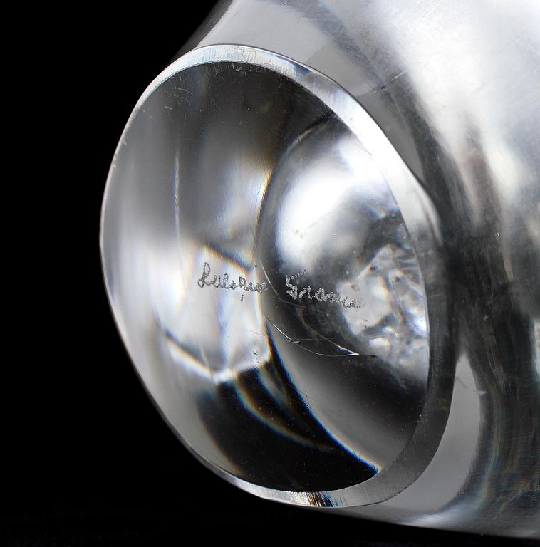 TULPANVAS, glas, Lalique, Frankrike, 1900-talets andra hälft.