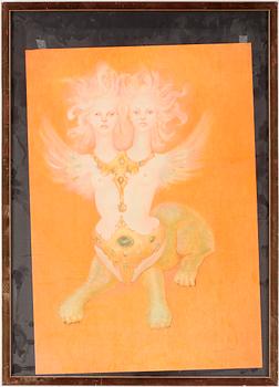 Leonor Fini · LEONOR FINI, färglitografi. Sign och numr 42/95.