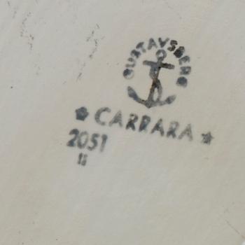 VAS, stengods, "Carrara" Wilhelm Kåge. Gustavsberg.