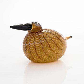 Oiva Toikka, glasfågel "Nutcracker", signerad O. Toikka Nuutajärvi 1996.