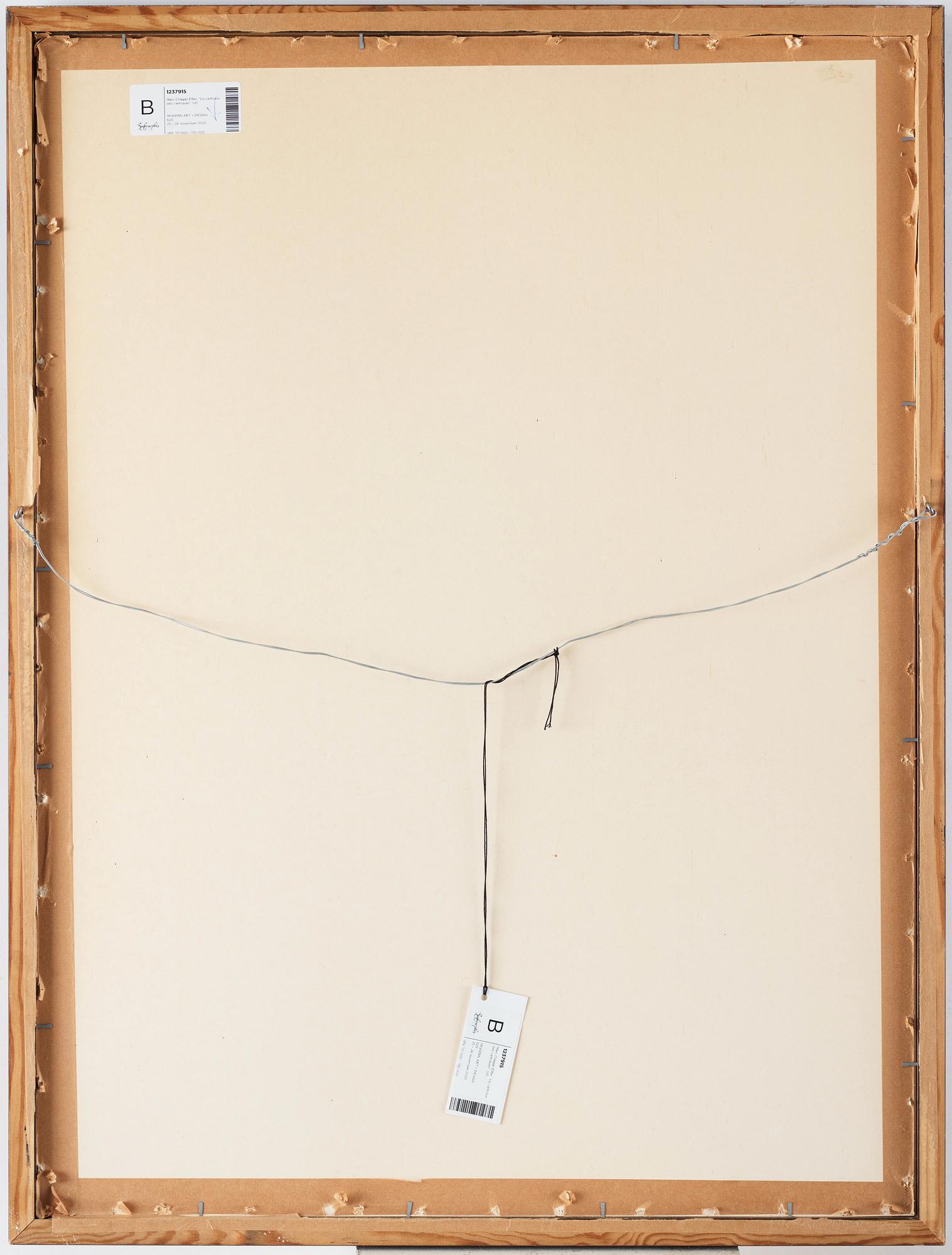 Marc Chagall After, "Le cantique des cantiques".