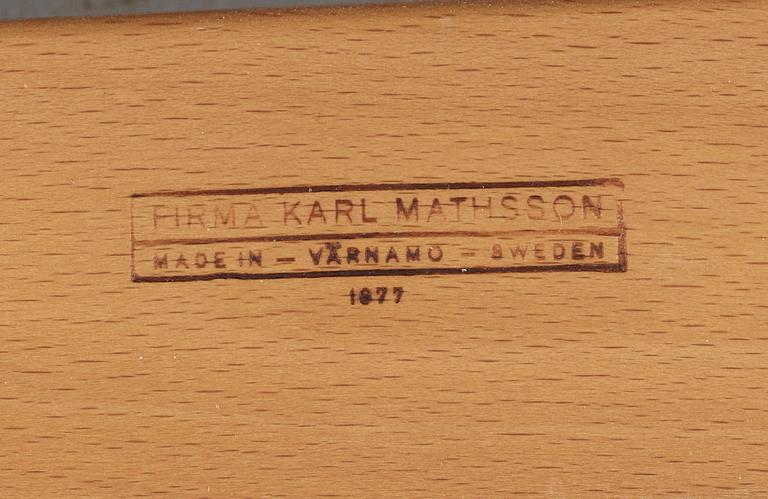 FÅTÖLJ, "Eva" Bruno Mathsson, Firma Karl Mathsson, 1900-talets andra hälft.