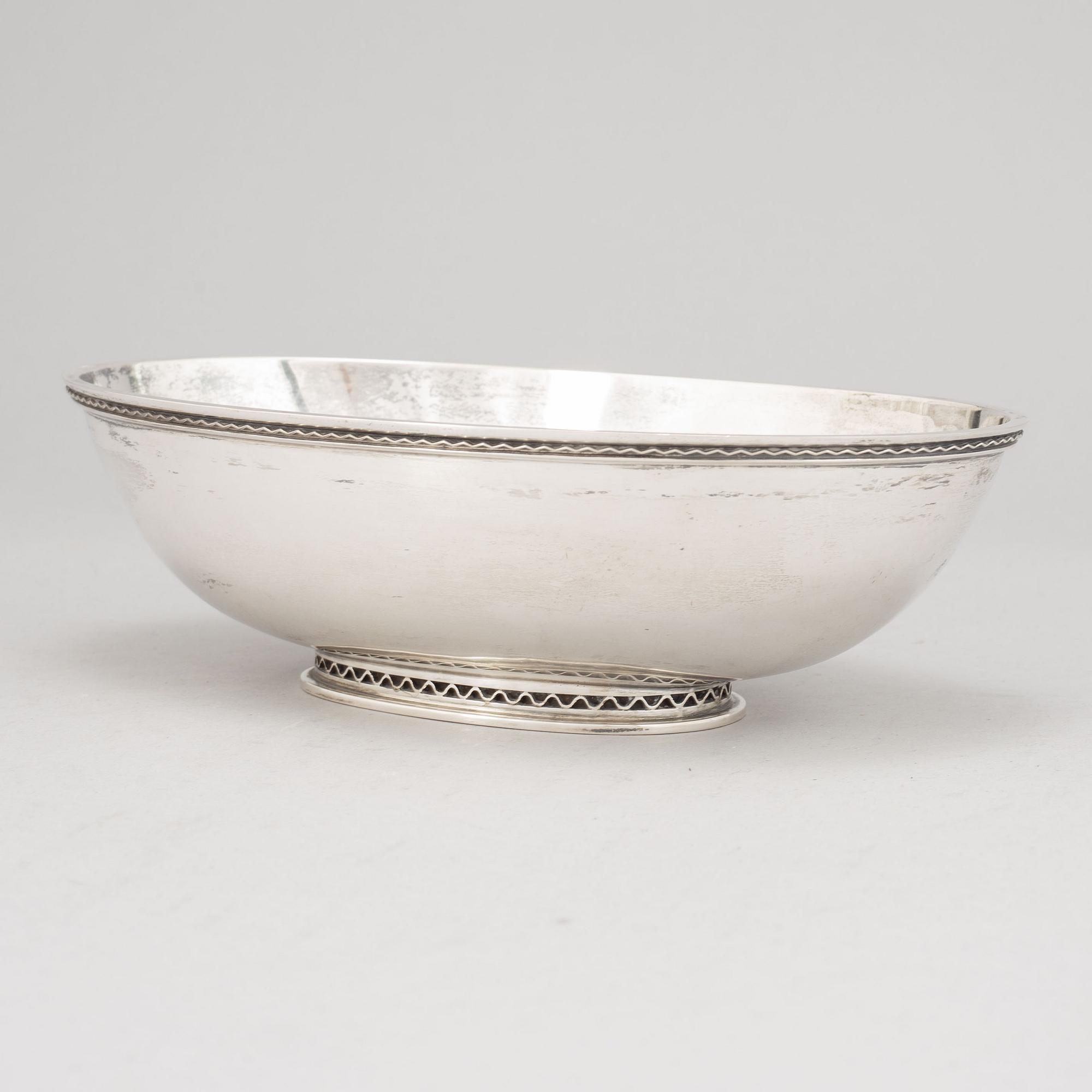 Eric Råström, skål, silver, CG Råström, Stockholm 1957.