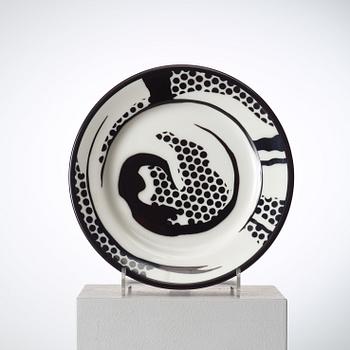 A Roy Lichtenstein 3 pcs dinneware set, Jackson China for Durable Dish Co, New York 1966.