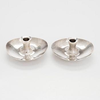Tapio Wirkkala, A pair of silver candlesticks, Helsinki 1956.