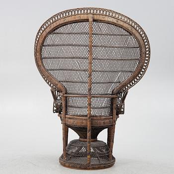 Armchair, rattan early 20th century.
