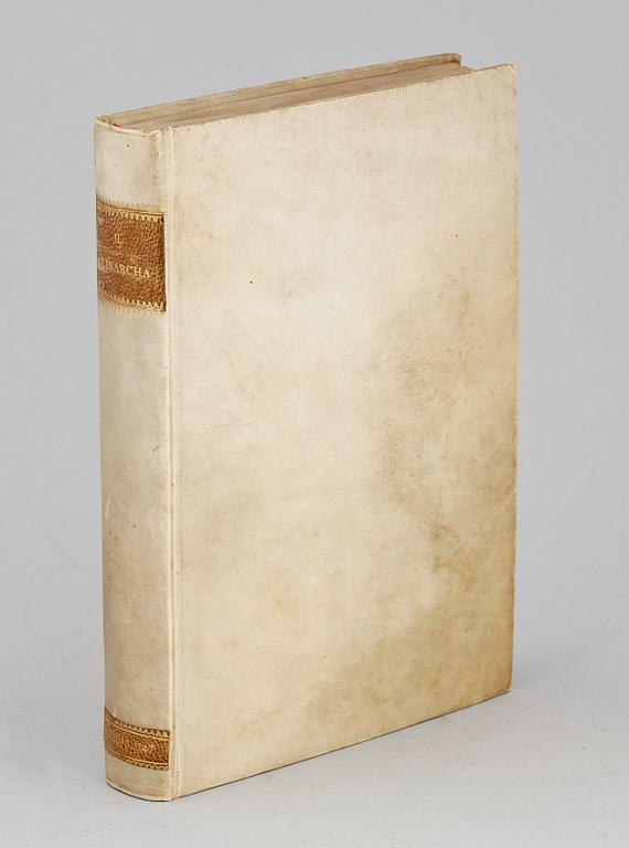 BOK, "Il Petrarcha con L´Espositione d´Alessandro Vellutello" av Francesco Petrarcha, Venedig 1547.