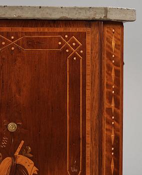 A Gustavian marquetry and ormolu-mounted secretaire by N. P. Stenström (master in Stockholm 1781-90).