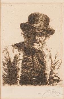etching, signed in pencil, dated 1911 in the plate.