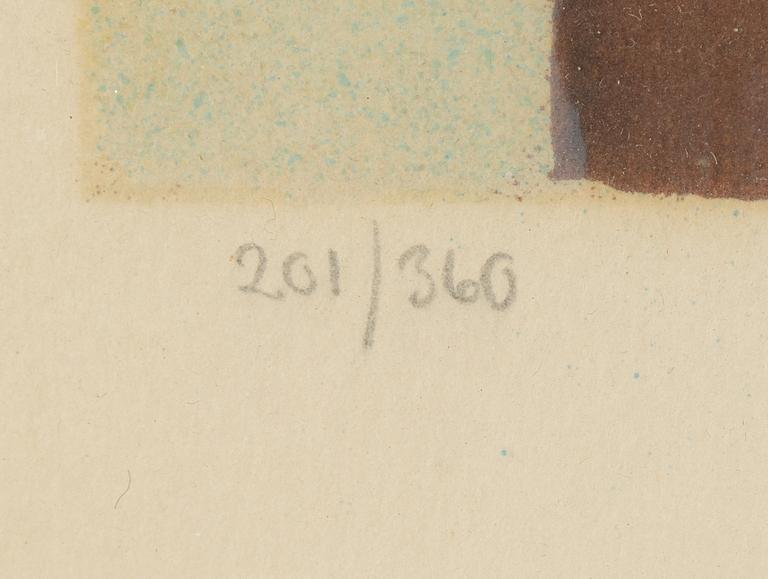 Einar Jolin, färglitografi signerad och numrerad 201/360.
