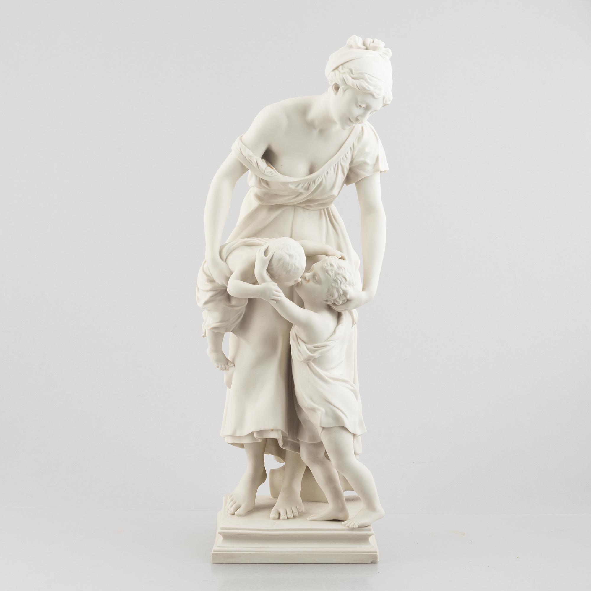 A biscuit porcelain sculpture, Gustafsberg, 1897.