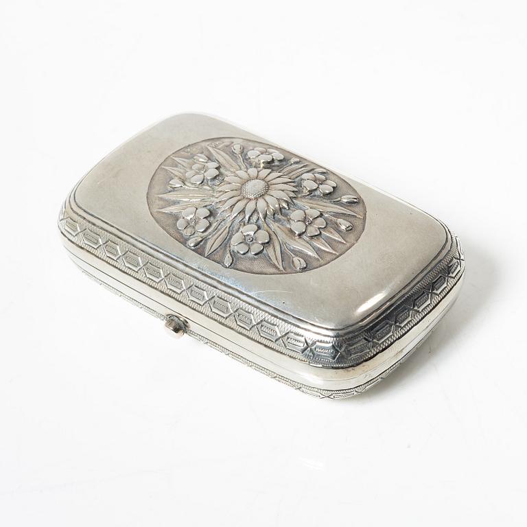 Snusdosa, silver, Moskva, Ryssland 1879.