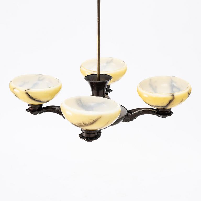 Ceiling lamp, 1920s.