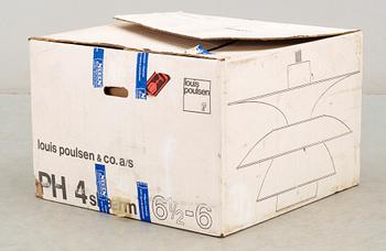 TAKLAMPA, "PH4, 6-61/2", Poul Henningsen för Louis Poulsen, 1900-talets andra hälft. H ca 35.