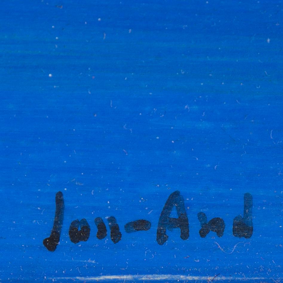 John Jon-And, olja på pannå, signerad.